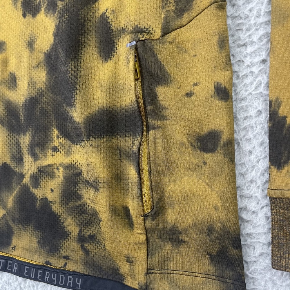 Lululemon Textured Tech Hoodie Mens Small Diamond Dye Gold Spice Black - Picture 11 of 15